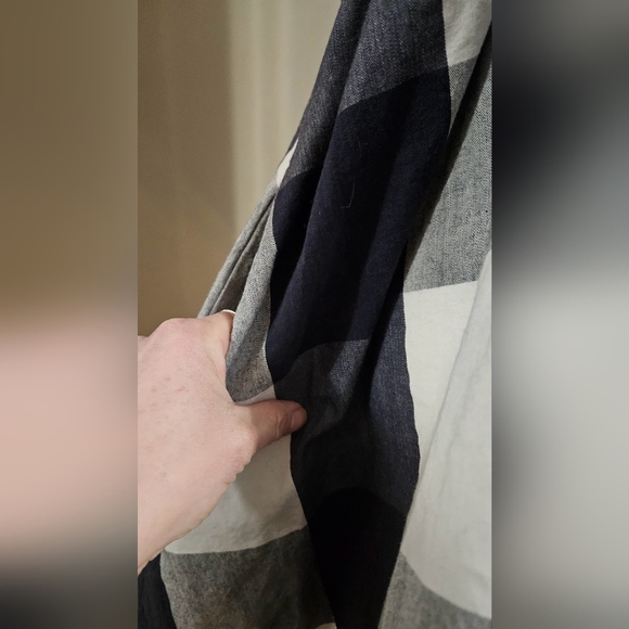 LAZY OAF Left Field Tie Dress In Blue/white Checkered Print. Size 6 - Picture 10 of 16